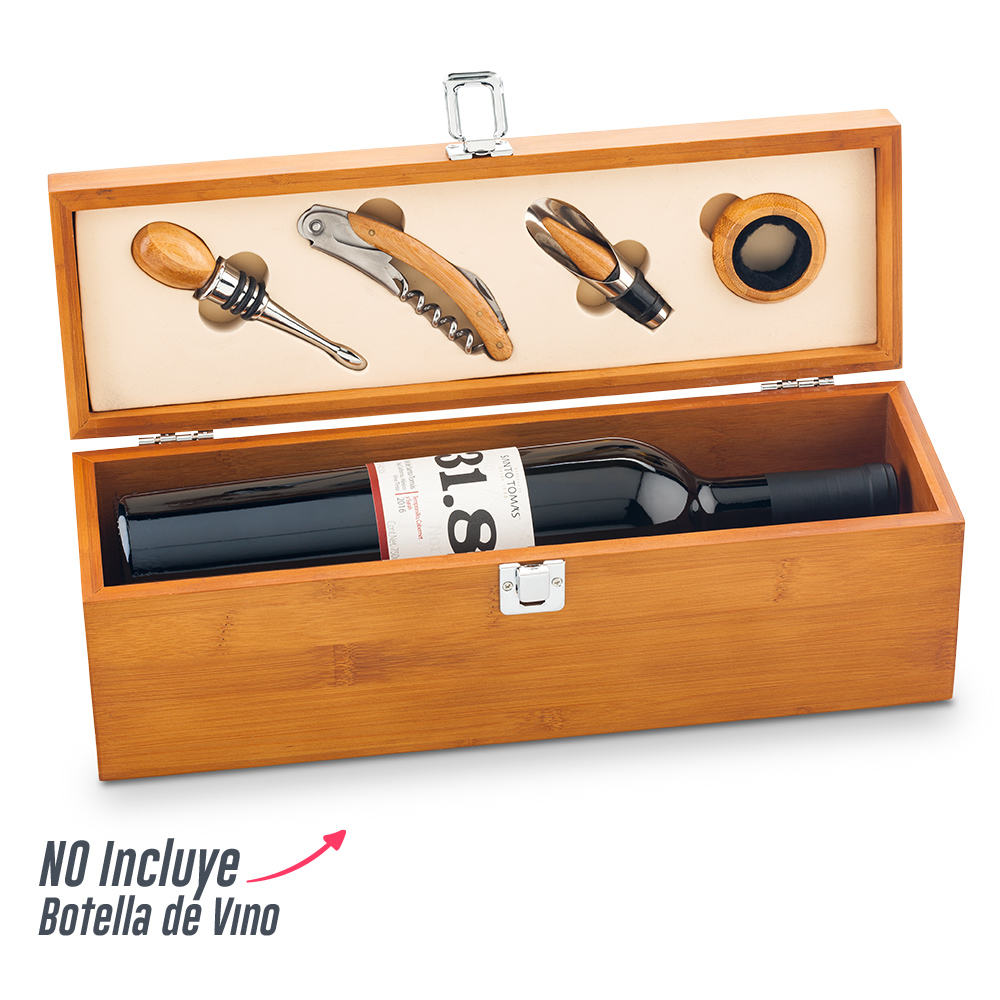SET DE VINO EN BAMBU II 2