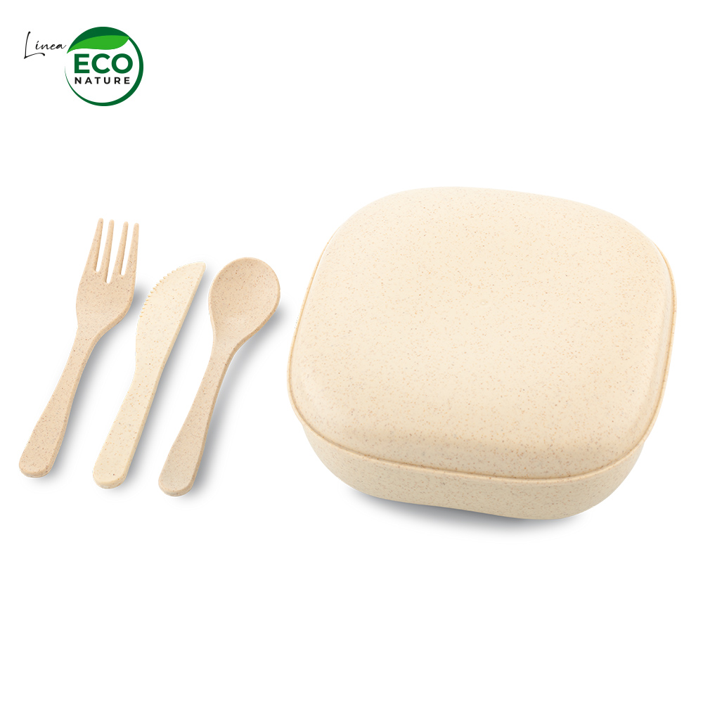 PORTACOMIDAS CON CUBIERTOS ECO NATURE 4