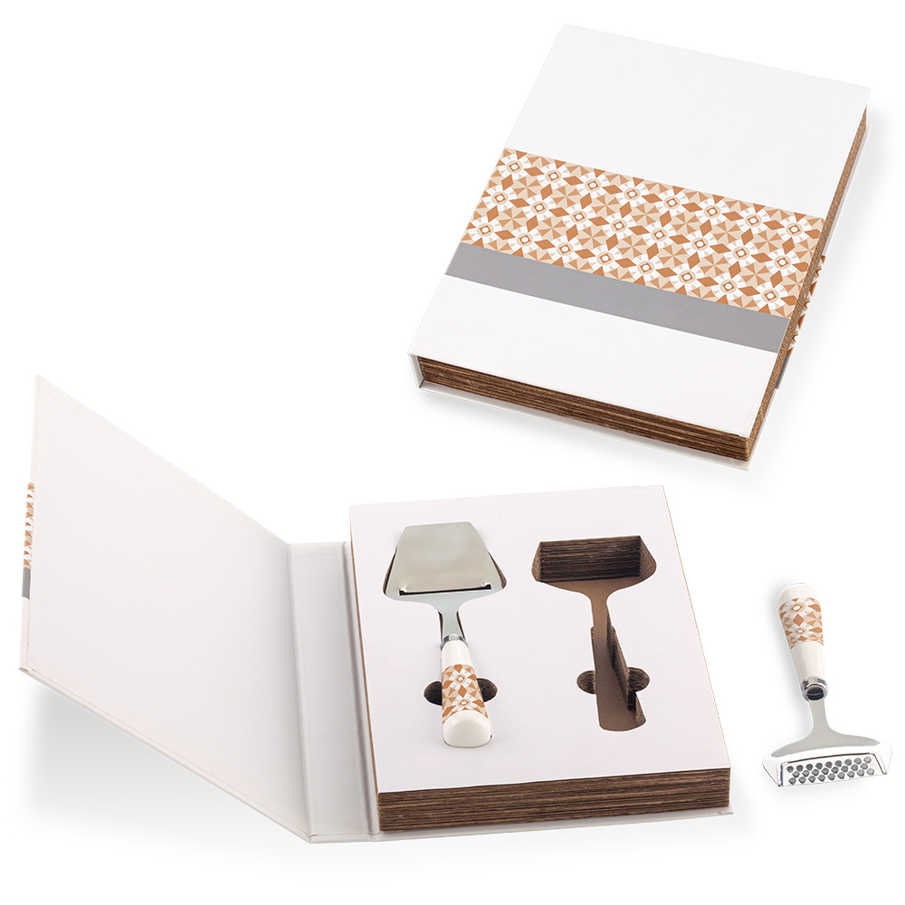 SET DE 2 UTENSILIOS PARA QUESO BOOK - OFERTA