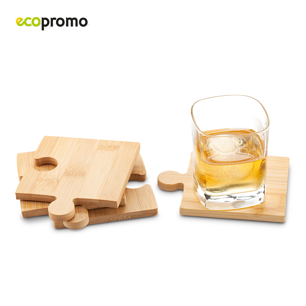 SET PORTAVASOS BAMBOO PUZZLE 2