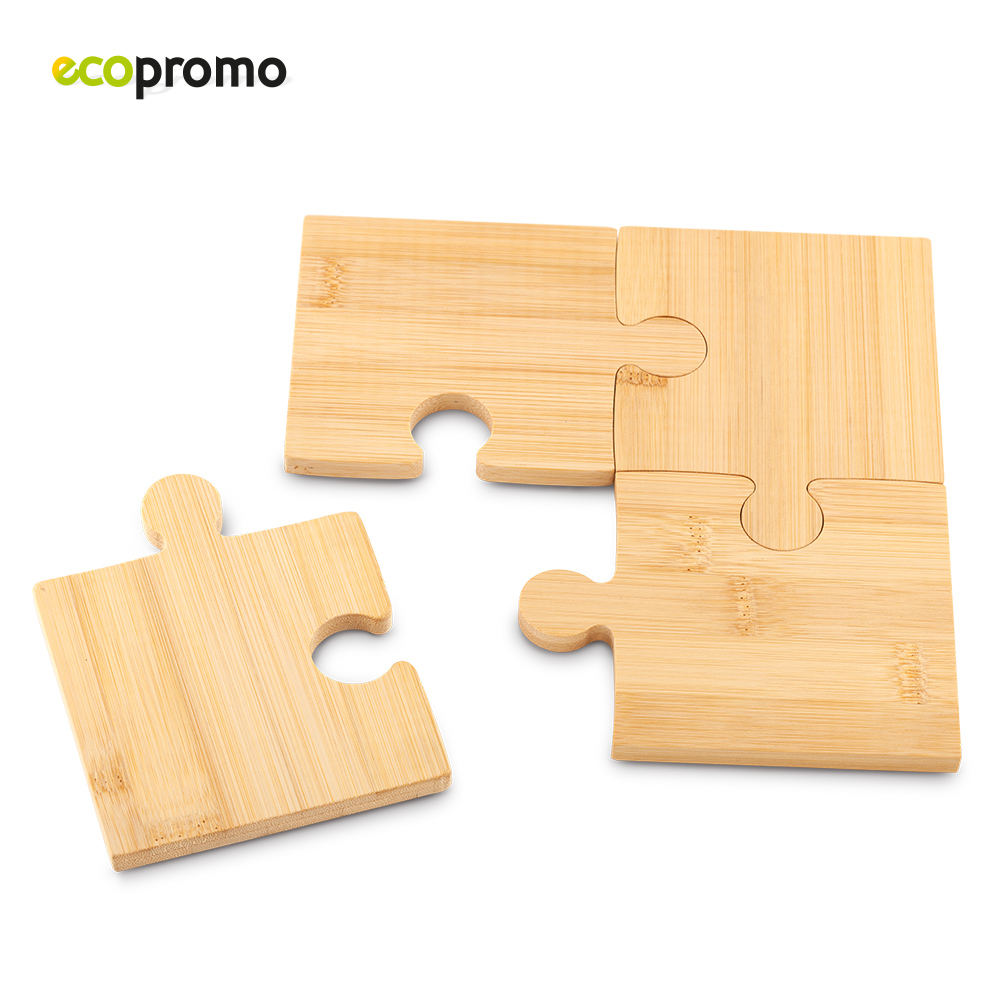 SET PORTAVASOS BAMBOO PUZZLE 3