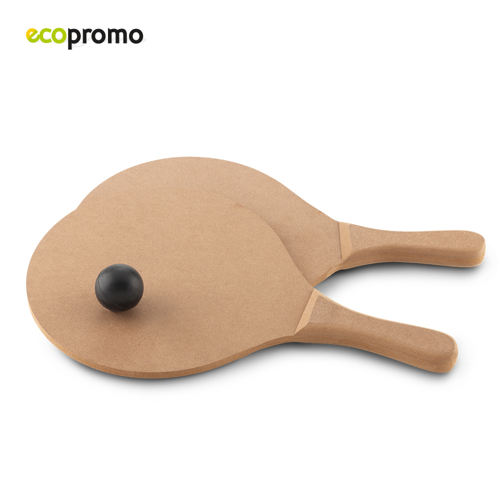 JUEGO DE RAQUETAS WOOD BEACH 2