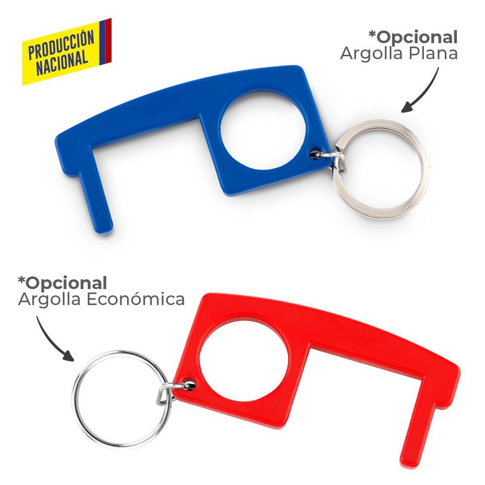 LLAVERO PLASTICO MULTIUSOS ANTICONTACTO - PRODUCCION NACIONAL 7