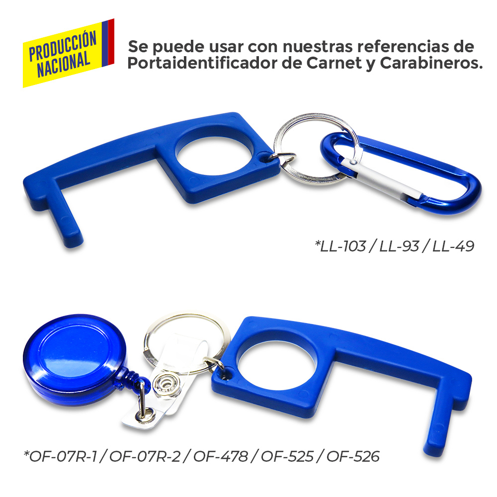 LLAVERO PLASTICO MULTIUSOS ANTICONTACTO - PRODUCCION NACIONAL 8