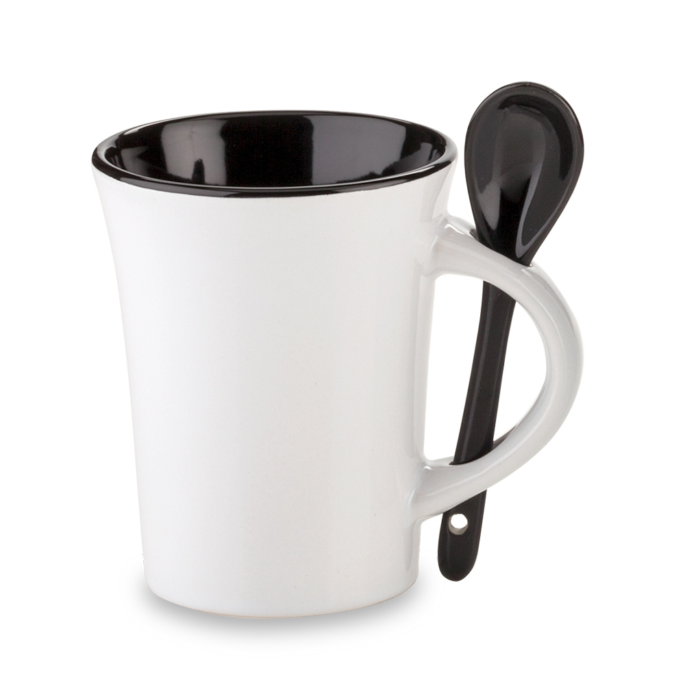 MUG CERAMICA CON CUCHARA TRUMP 10OZ 5