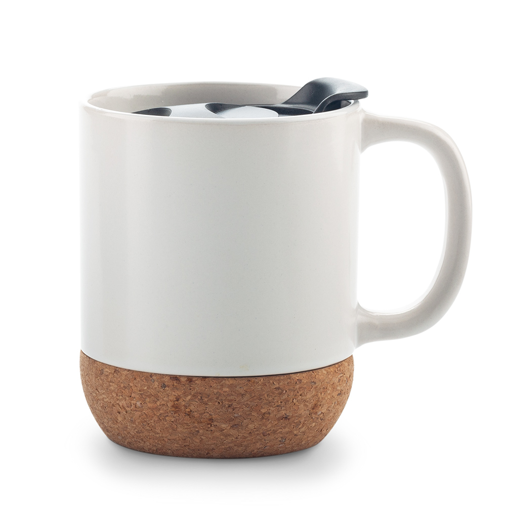 MUG CERAMICA CON CORCHO 11 OZ 2
