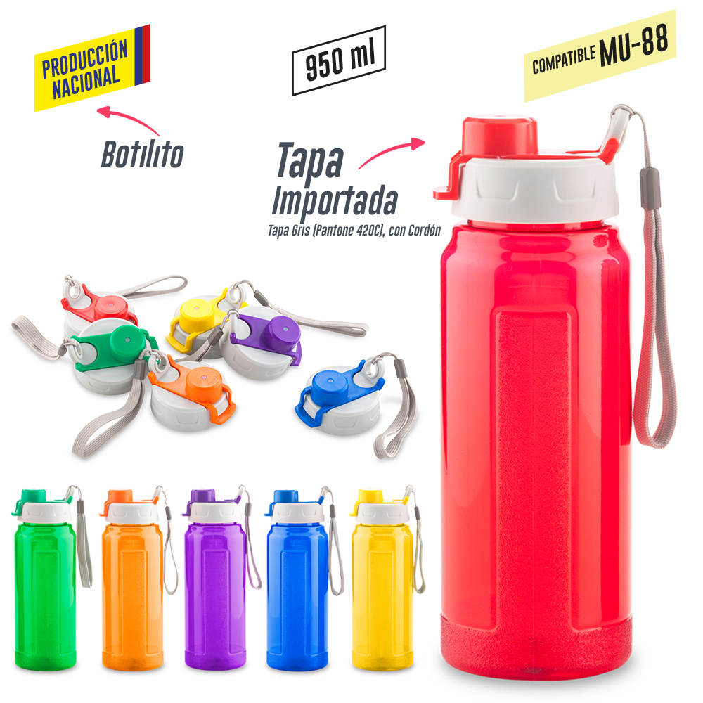 BOTILITO PLASTICO GALAXY 900ML - PRODUCCION NACIONAL