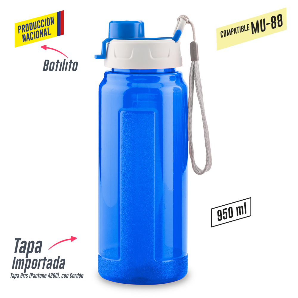 BOTILITO PLASTICO GALAXY 900ML - PRODUCCION NACIONAL 3