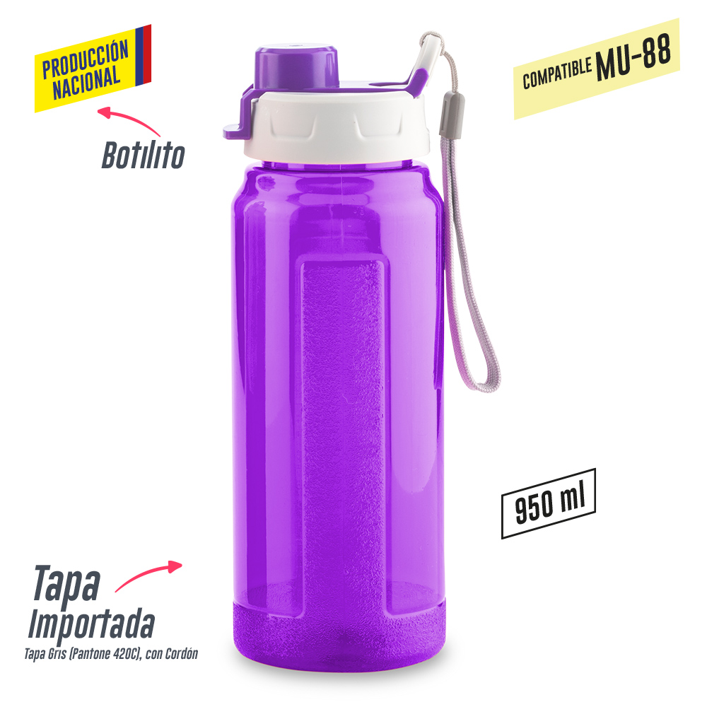 BOTILITO PLASTICO GALAXY 900ML - PRODUCCION NACIONAL 4