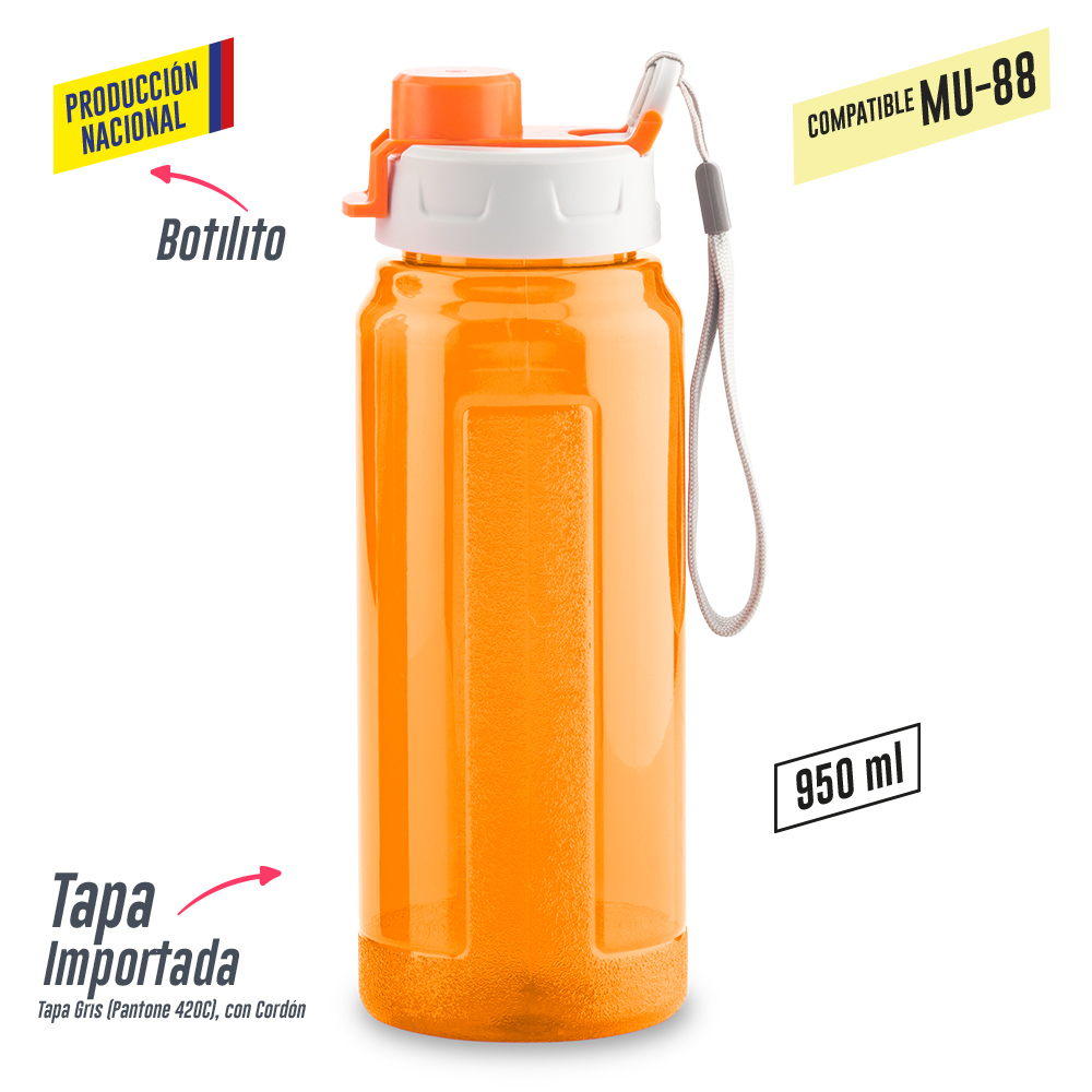 BOTILITO PLASTICO GALAXY 900ML - PRODUCCION NACIONAL 5