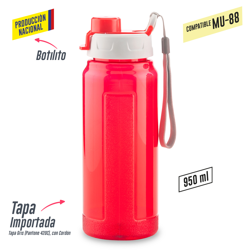 BOTILITO PLASTICO GALAXY 900ML - PRODUCCION NACIONAL 6