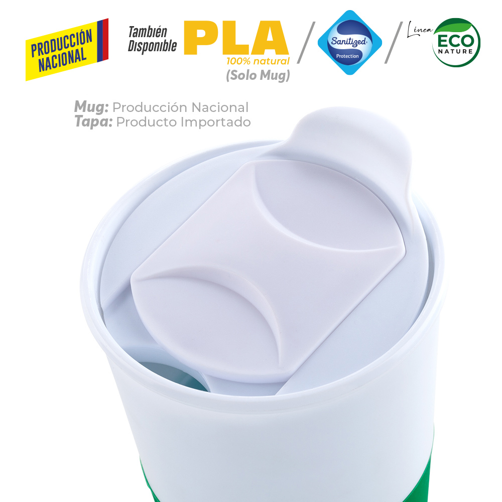 MUG PLASTICO OSIRIS 360ML - PRODUCCION NACIONAL 9