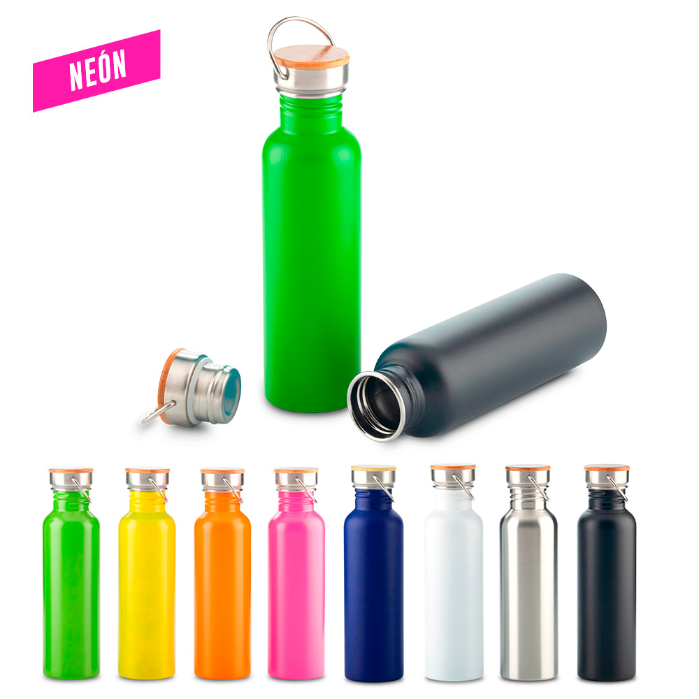 BOTILITO METALICO WOOD 700ML