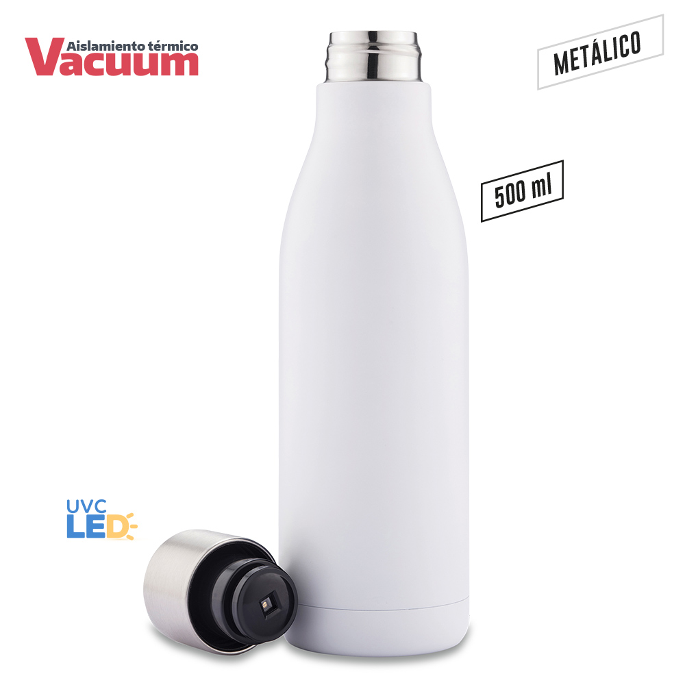 BOTILITO METALICO UV-C CLEAN 500ML 2