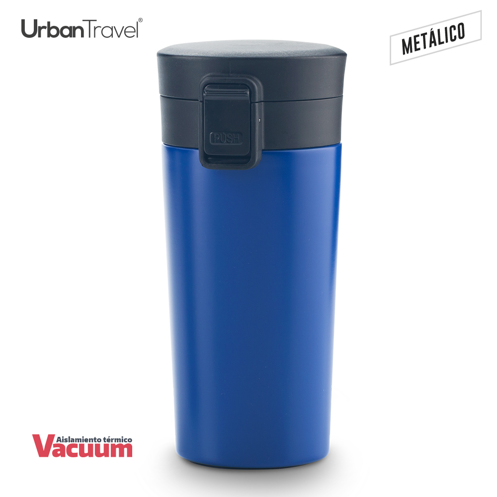 MUG METALICO DOBLE PARED COFFEE URBAN TRAVEL 380ML 2
