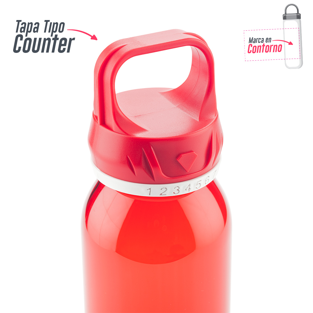 BOTILITO PLASTICO COUNTER 650ML 6