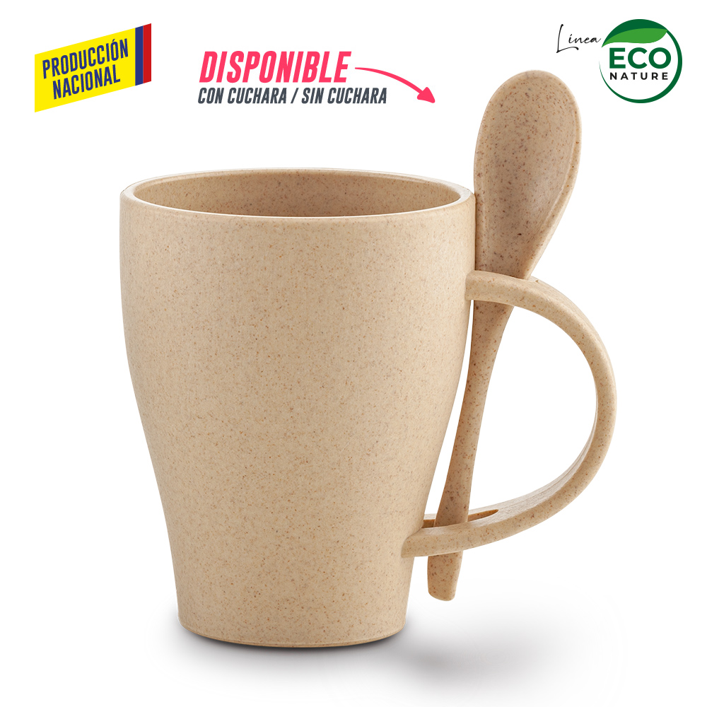 MUG PLASTICO CON CUCHARA TIFFANY 350ML - PRODUCCION NACIONAL 8
