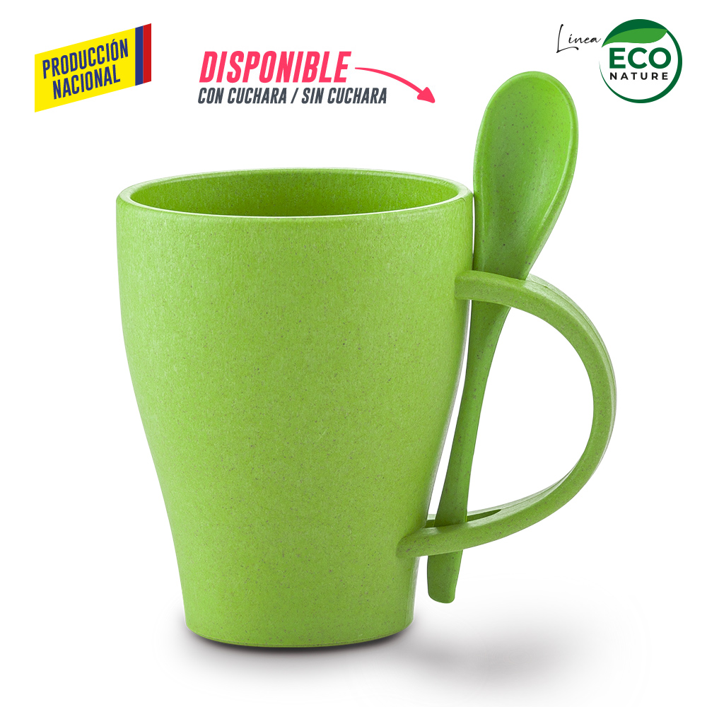 MUG PLASTICO CON CUCHARA TIFFANY 350ML - PRODUCCION NACIONAL 10