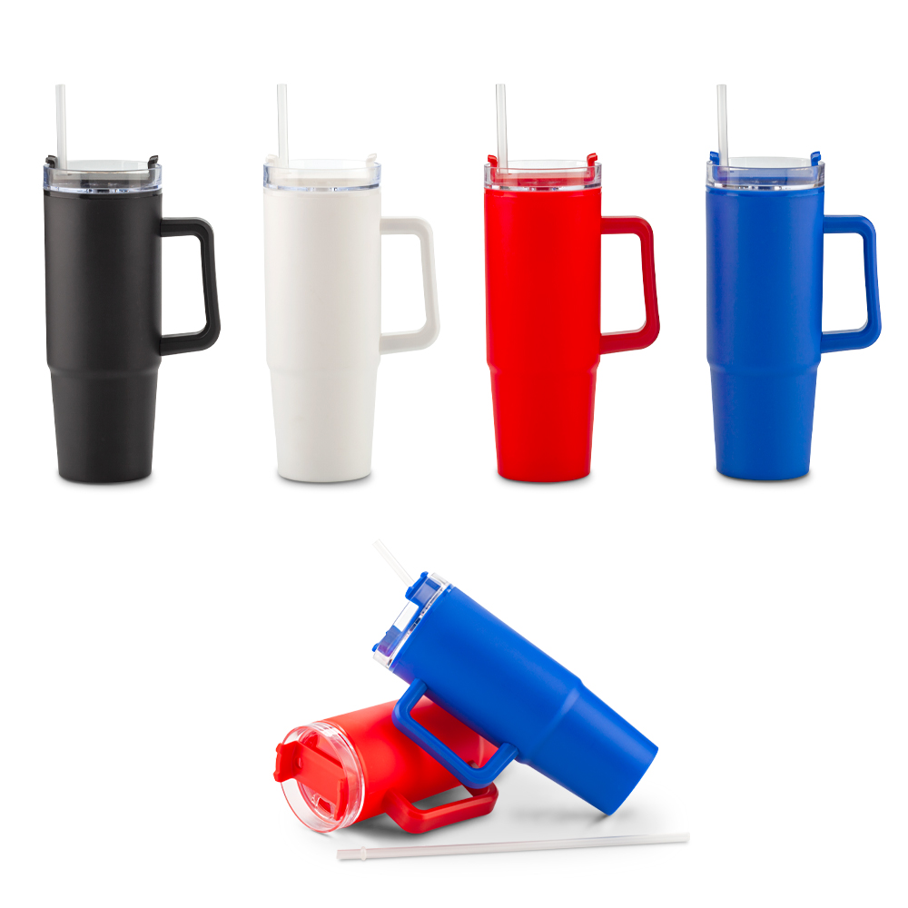 MUG PLÁSTICO DOBLE PARED CHESTER 880ML