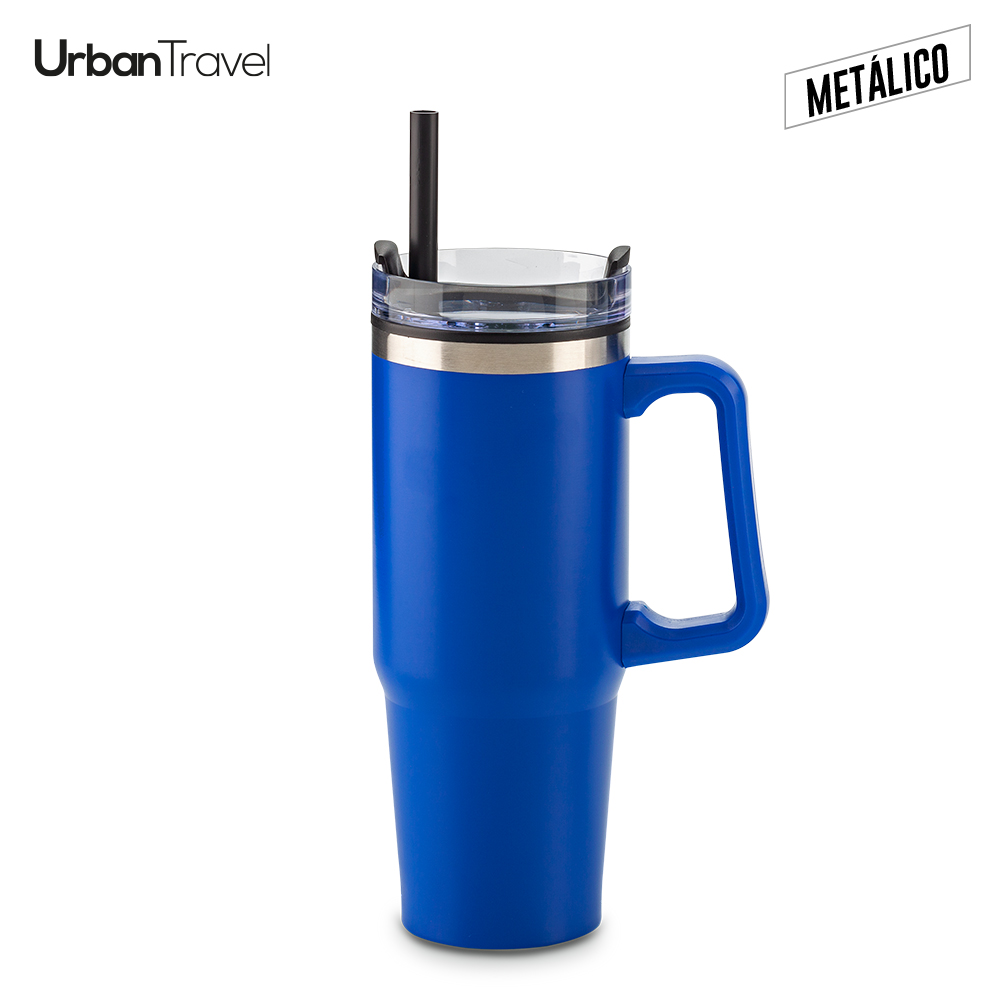 MUG METÁLICO Y PLÁSTICO CHESTER URBAN TRAVEL 900ML 2