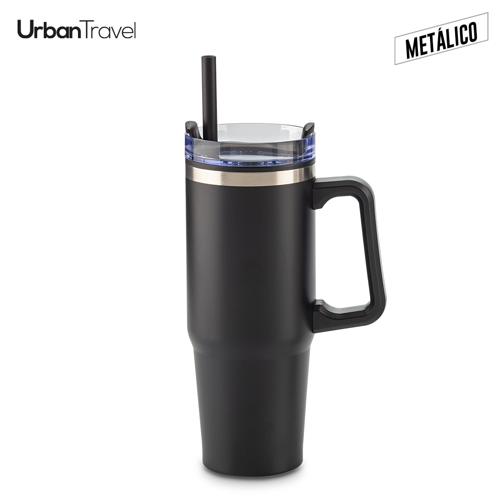 MUG METÁLICO Y PLÁSTICO CHESTER URBAN TRAVEL 900ML 4