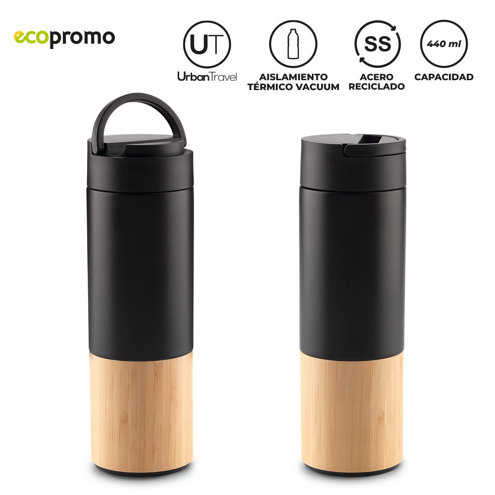BOTILITO METALICO KOLVO URBAN TRAVEL 440 ML 2