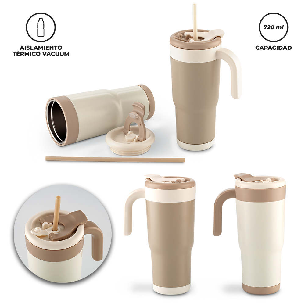 MUG METALICO TERRA 720 ML