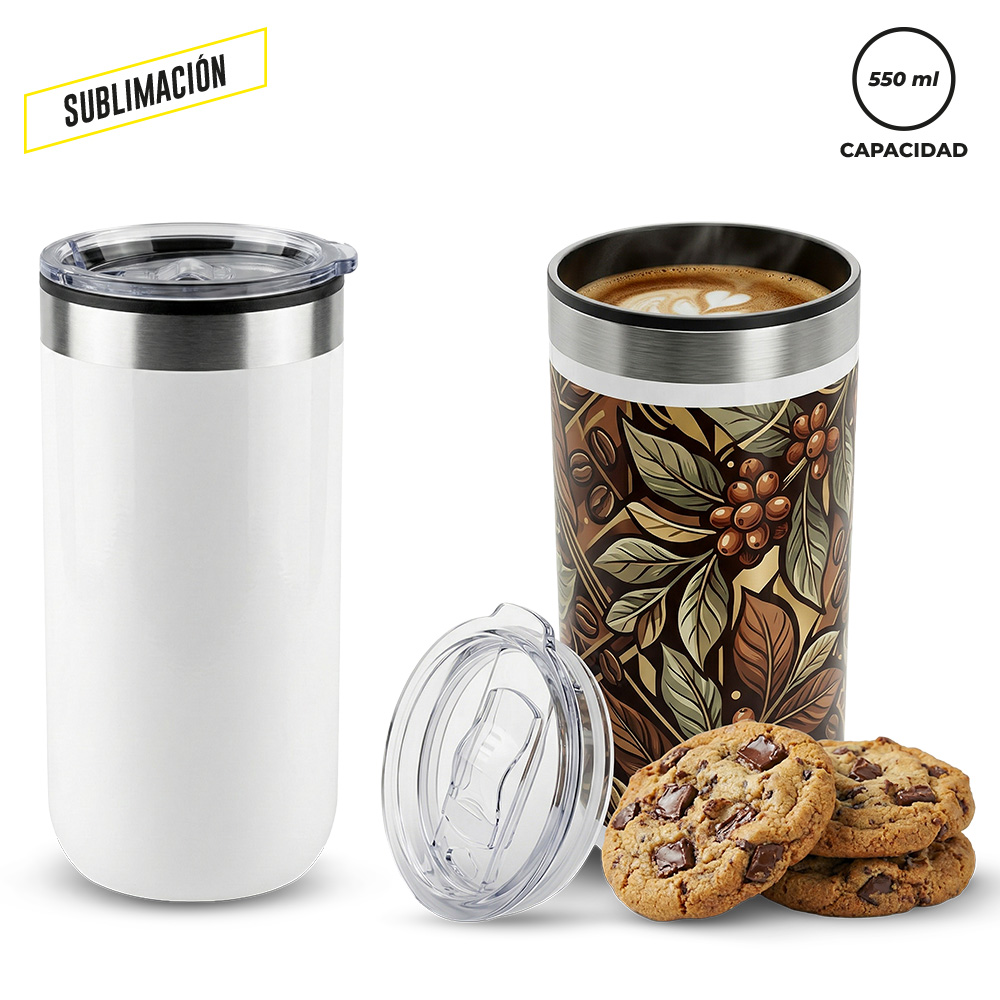 MUG METÁLICO PARA SUBLIMACIÓN KUP 550 ML