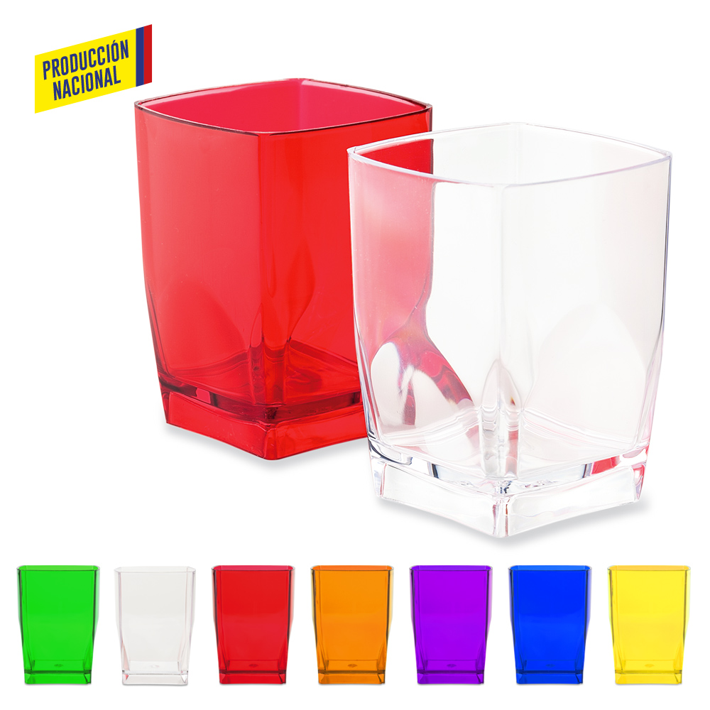 VASO CUADRADO 7OZ CRISTAL - PRODUCCION NACIONAL