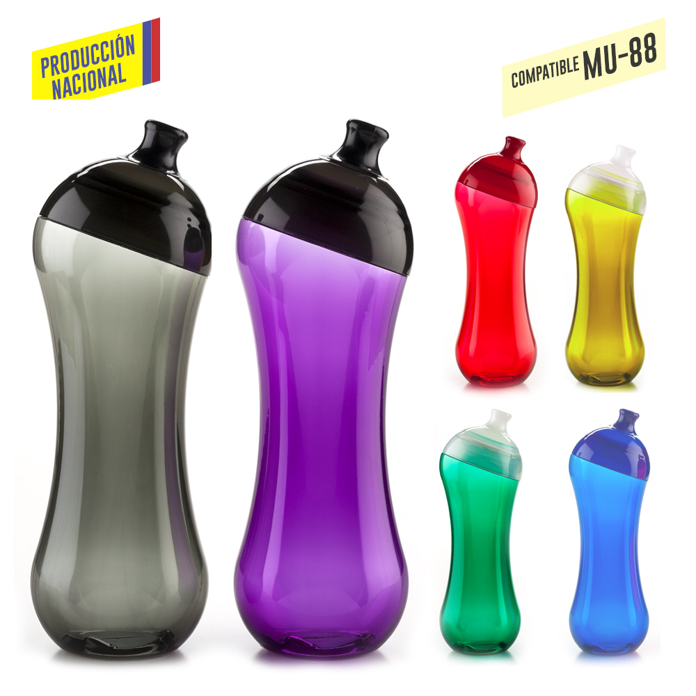 BOTILITO EN PVC CURVY 500ML - PRODUCCION NACIONAL