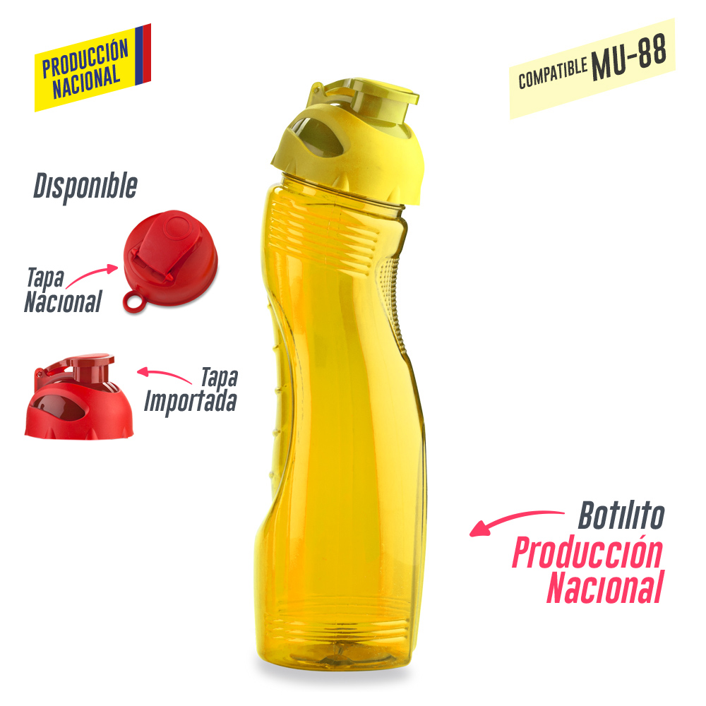 BOTILITO SATURNO PVC 900ML - PRODUCCION NACIONAL (VER MU-35 - TAPA PESTA) 2