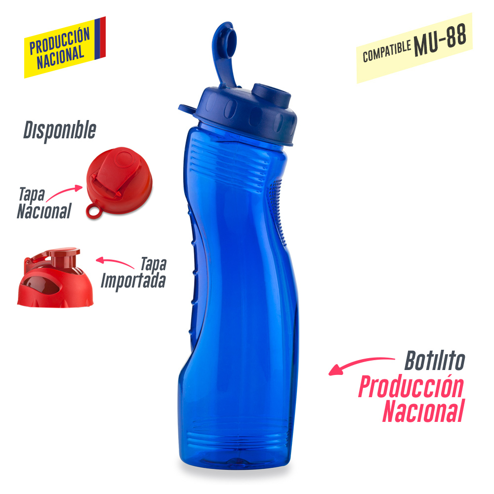 BOTILITO SATURNO PVC 900ML - PRODUCCION NACIONAL (VER MU-35 - TAPA PESTA) 3
