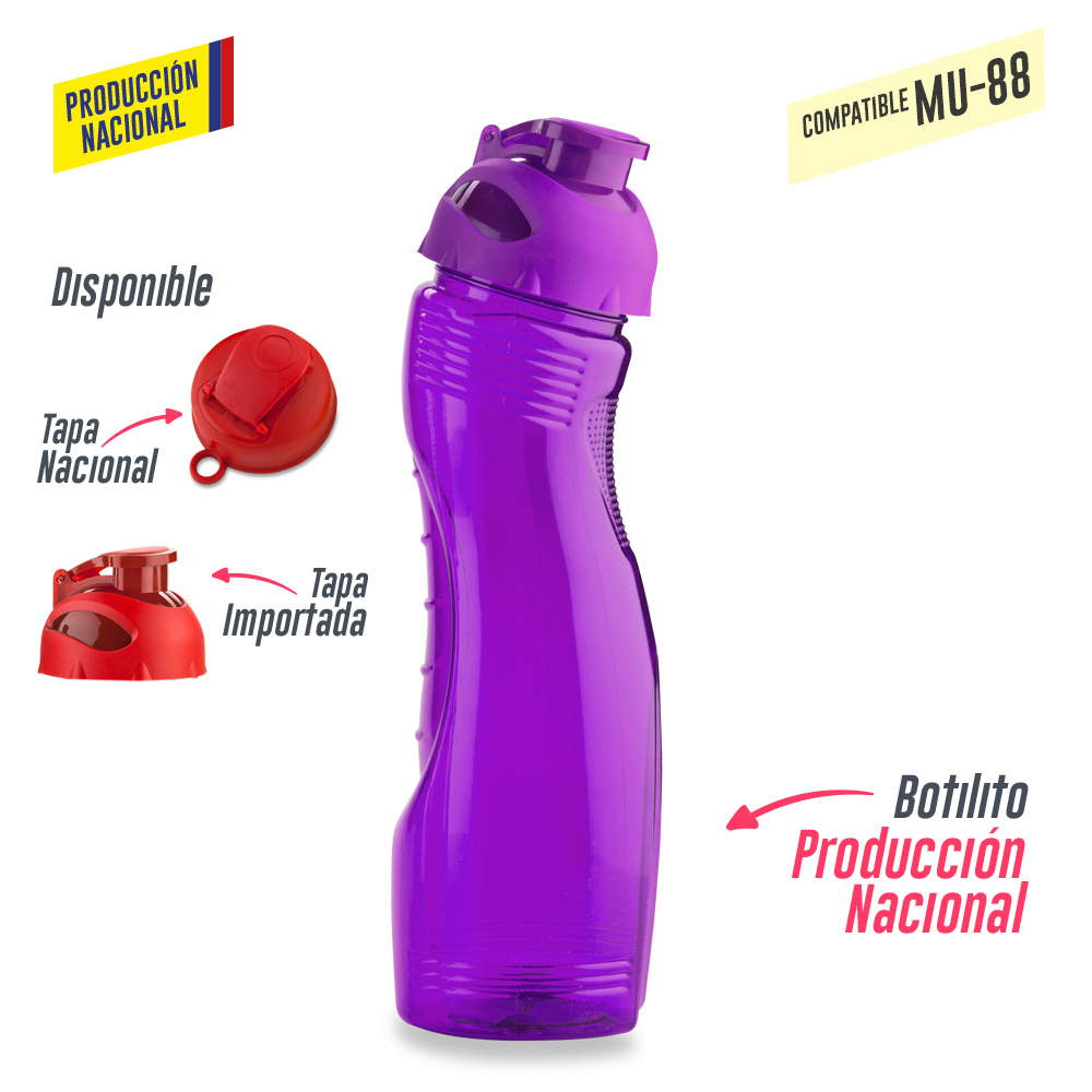 BOTILITO SATURNO PVC 900ML - PRODUCCION NACIONAL (VER MU-35 - TAPA PESTA) 4
