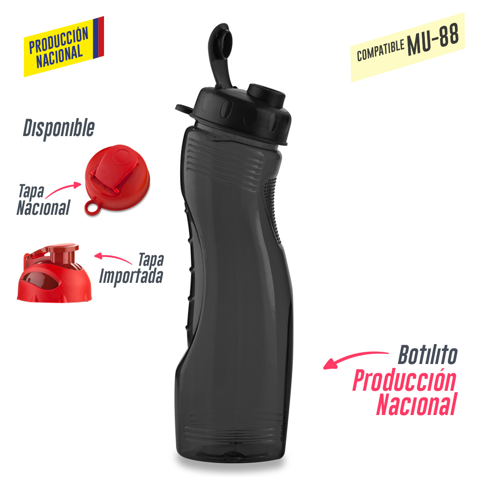 BOTILITO SATURNO PVC 900ML - PRODUCCION NACIONAL (VER MU-35 - TAPA PESTA) 6