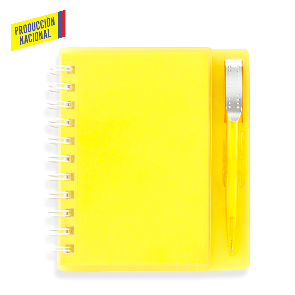 LIBRETA CON BOLIGRAFO HARD TOP 100 HOJAS - PRODUCCION NACIONAL 2