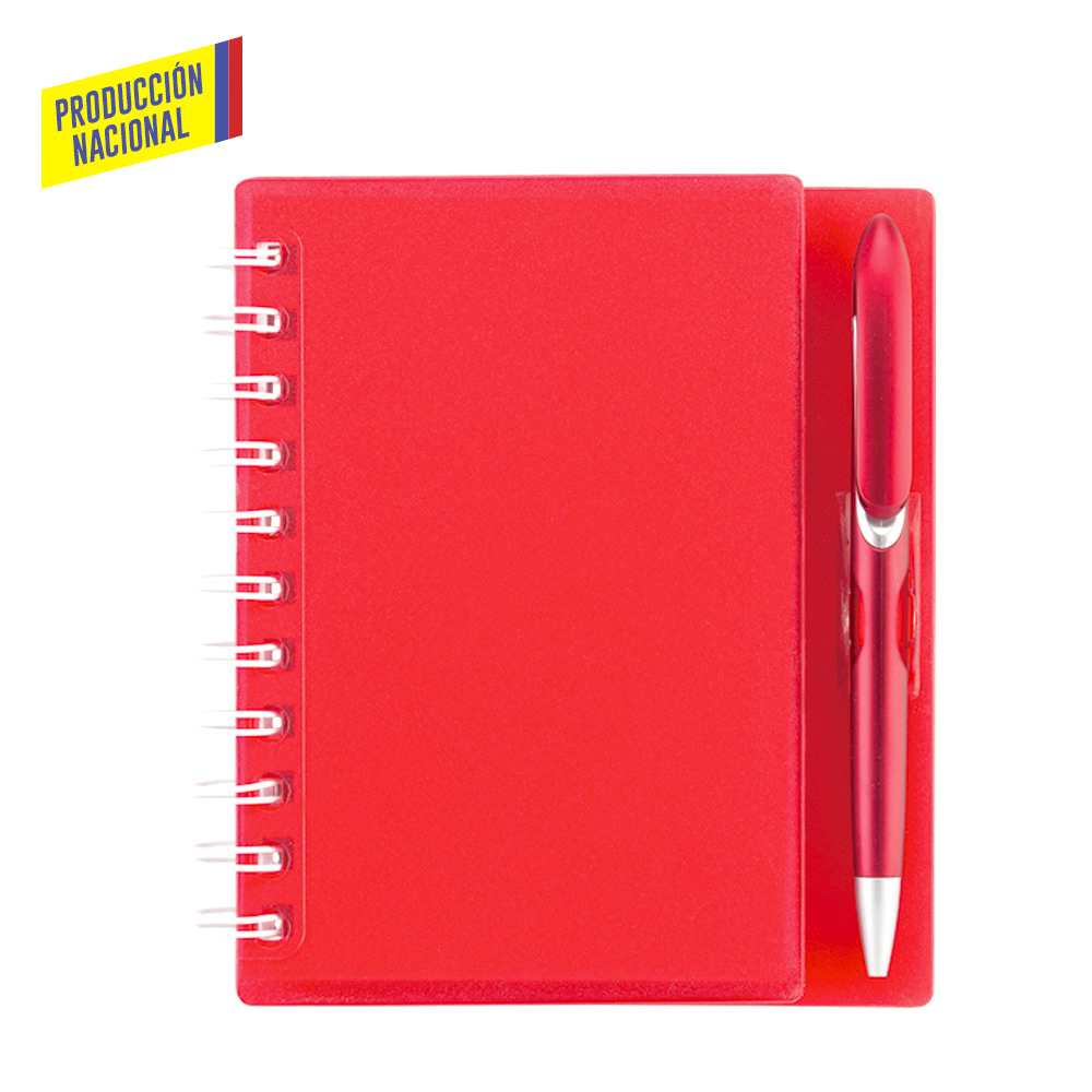 LIBRETA CON BOLIGRAFO HARD TOP 100 HOJAS - PRODUCCION NACIONAL 4