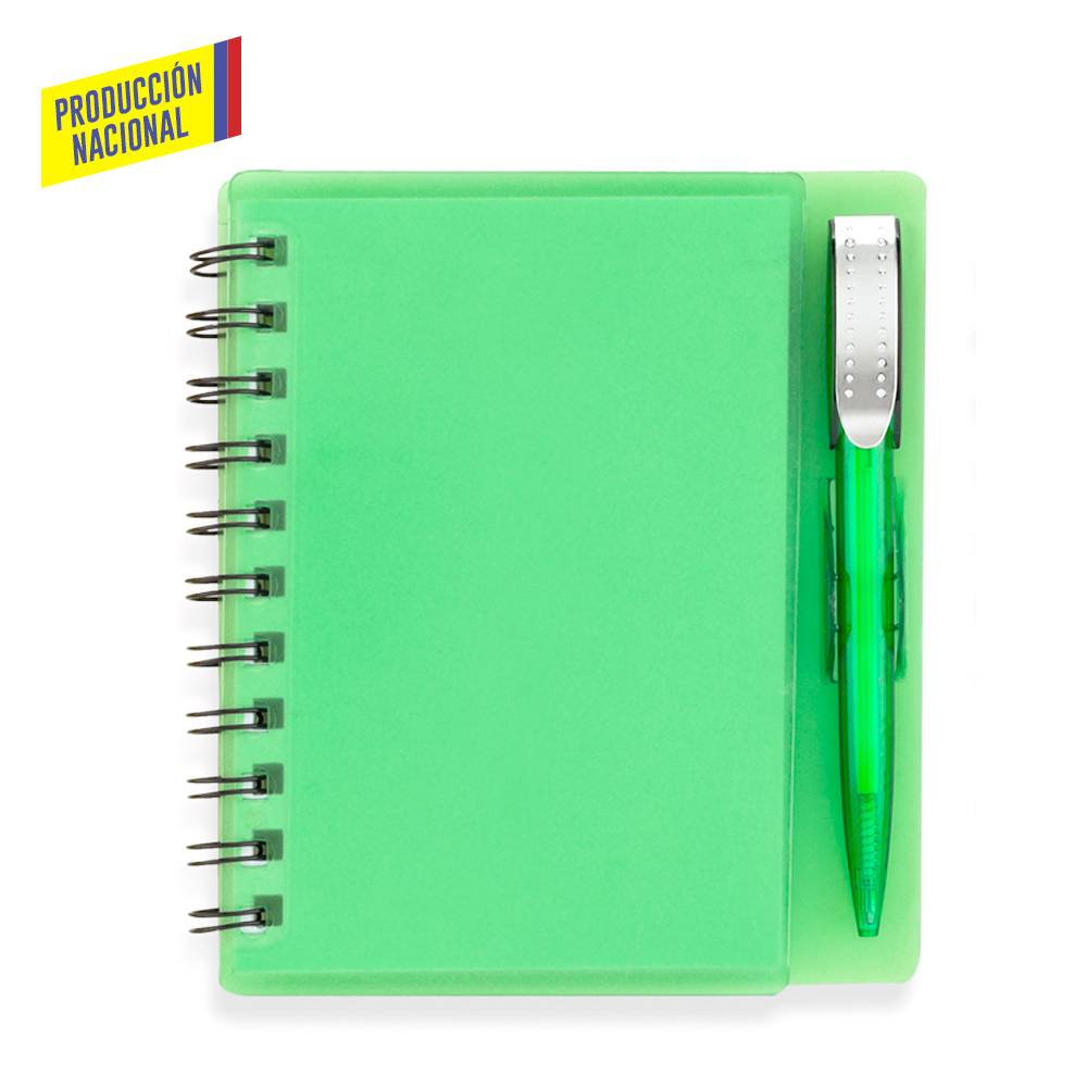 LIBRETA CON BOLIGRAFO HARD TOP 100 HOJAS - PRODUCCION NACIONAL 5