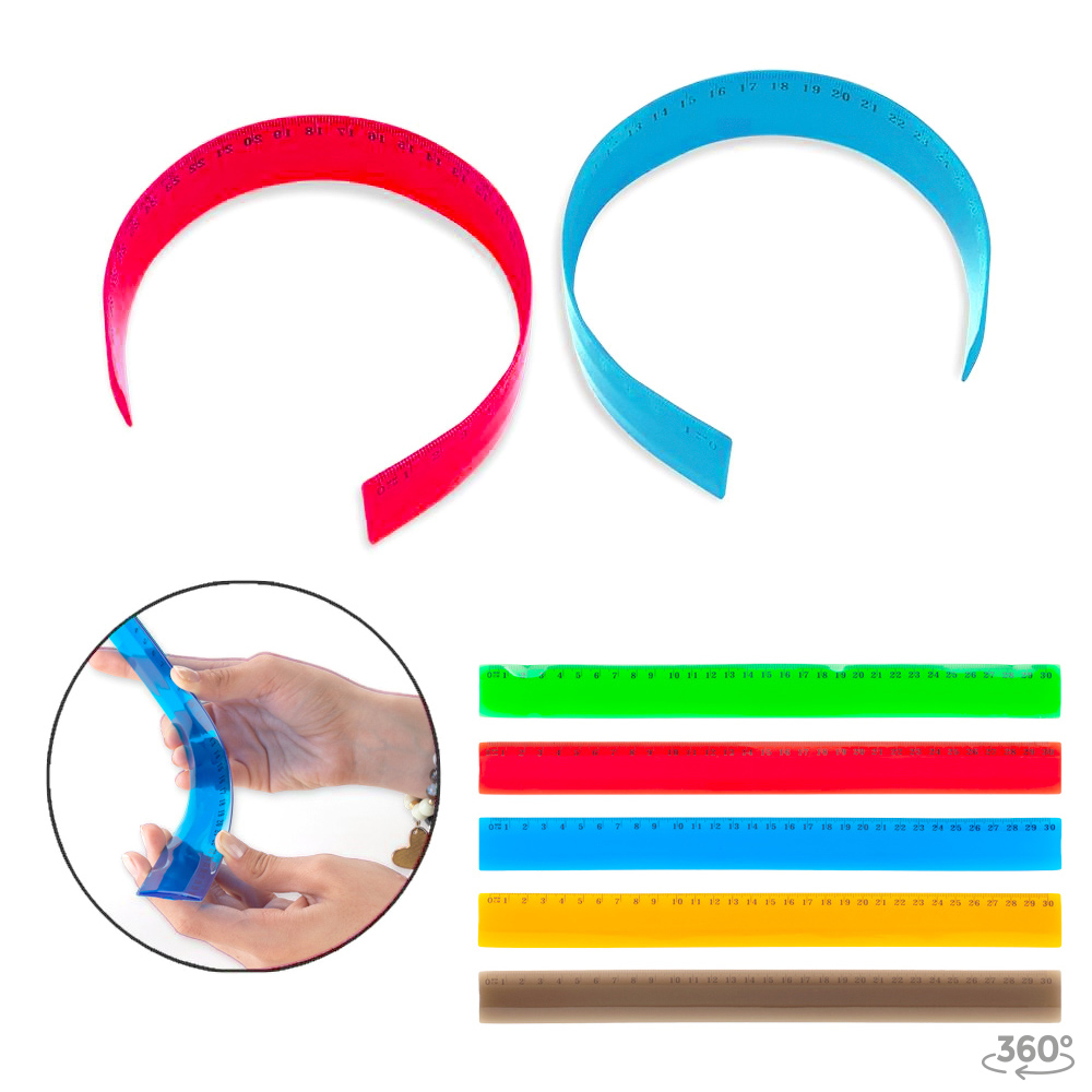 REGLA FLEXY PVC 30CM - PRODUCCION NACIONAL