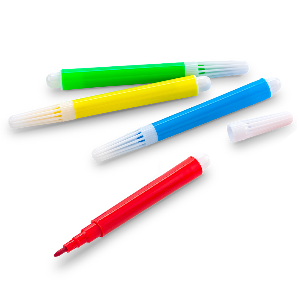 SET DE 4 MINI MARCADORES TINTA LAVABLE 2