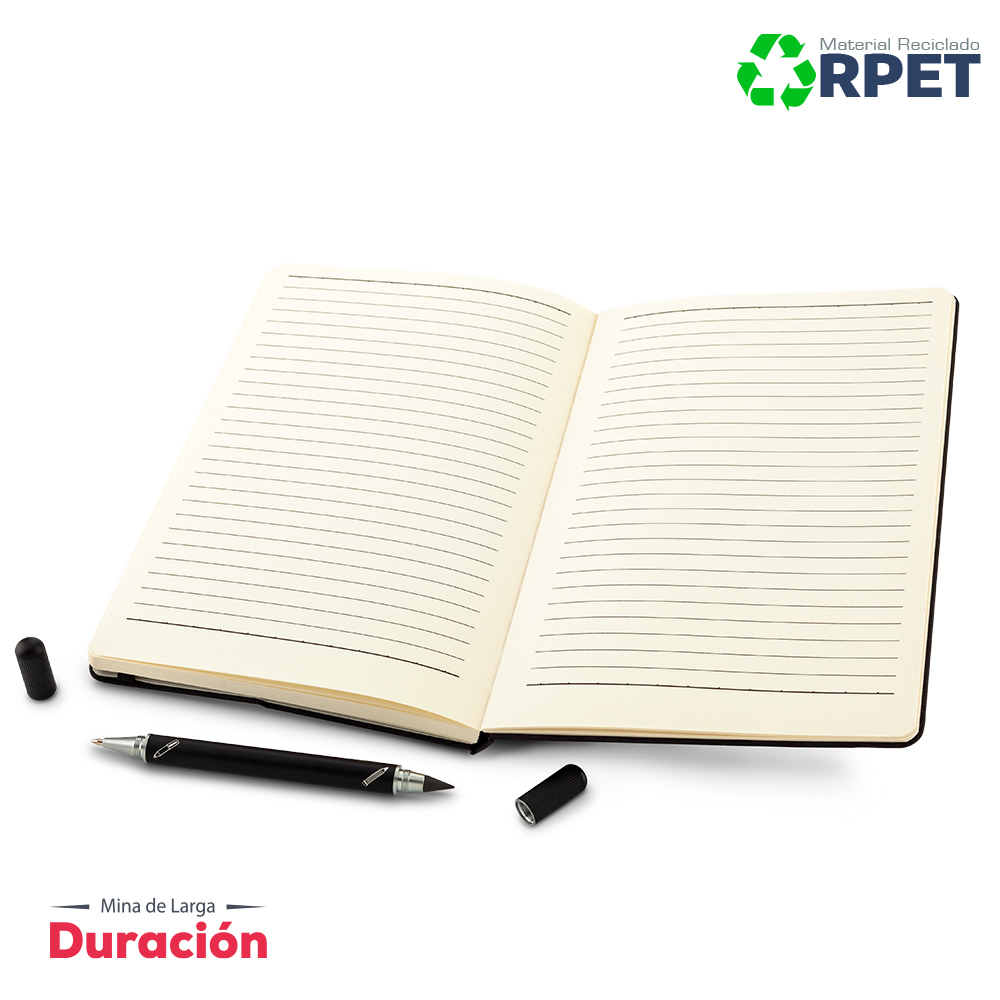SET DE LIBRETA Y BOLIGRAFO 2-1 RPET 2