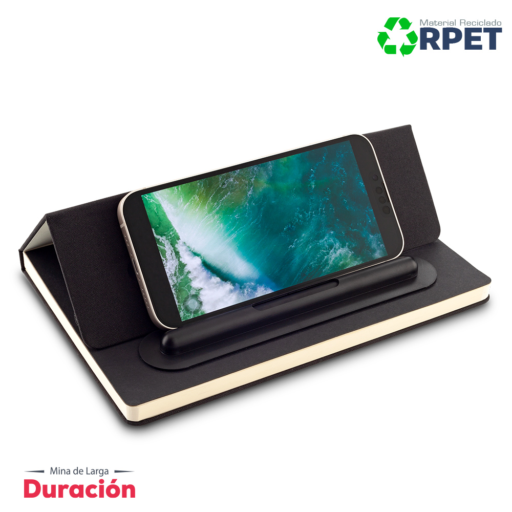 SET DE LIBRETA Y BOLIGRAFO 2-1 RPET 5