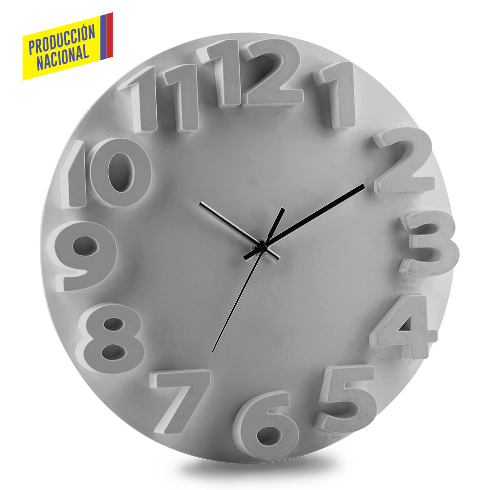 RELOJ DE PARED TEMPO - PRODUCCION NACIONAL 4