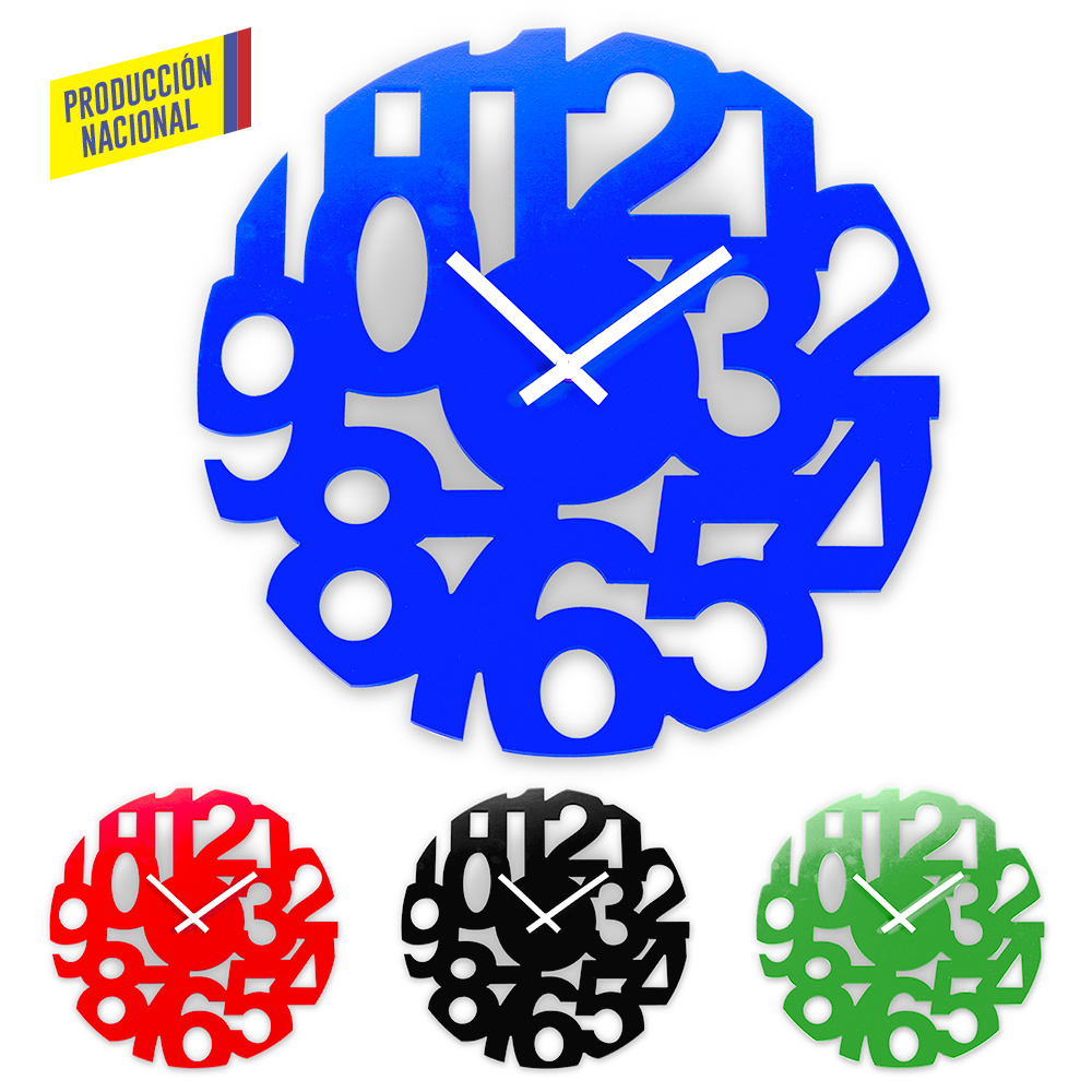 RELOJ DE PARED COSMOS - PRODUCCION NACIONAL