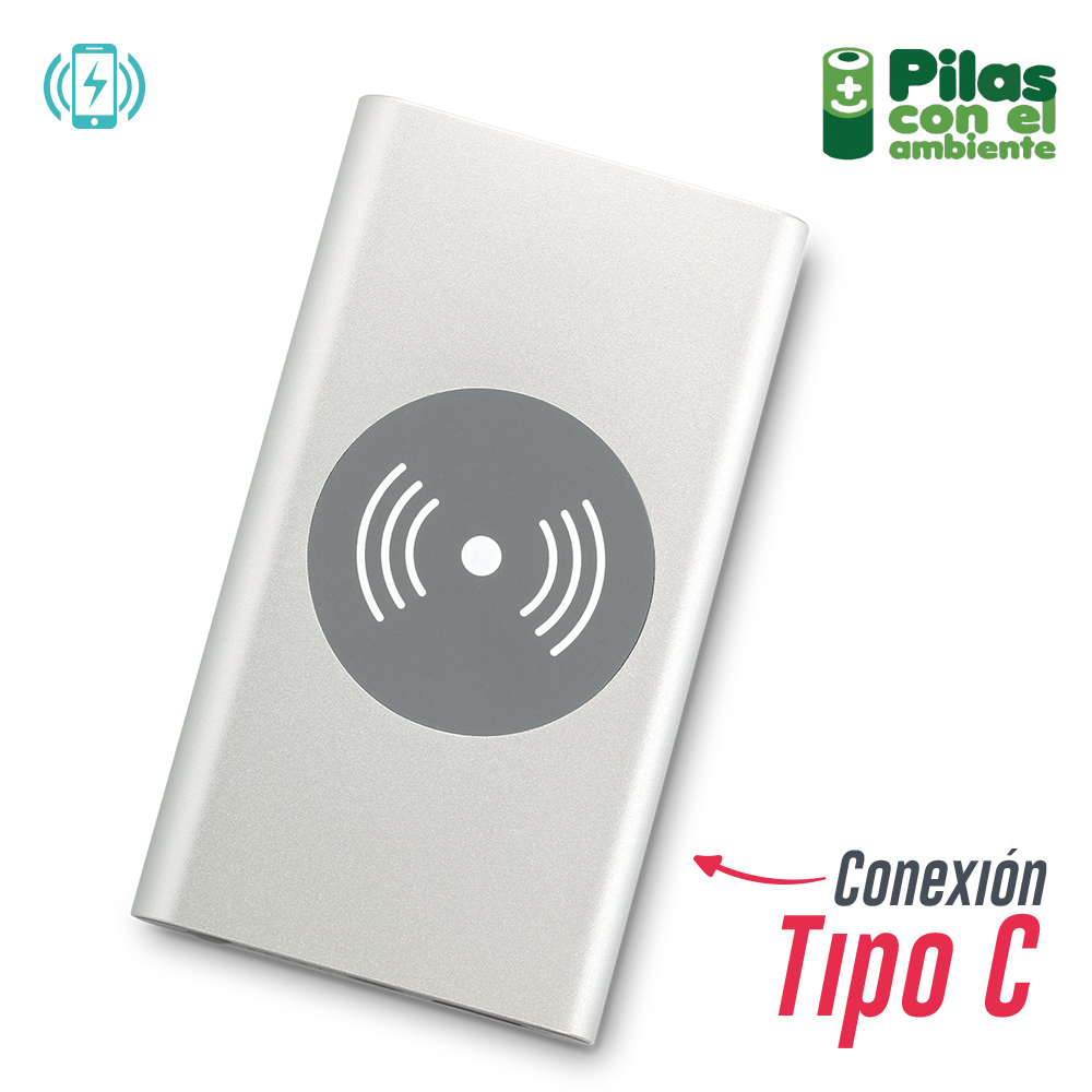 PILA RECARGABLE CON CARGADOR INALAMBRICO 4000MAH 2