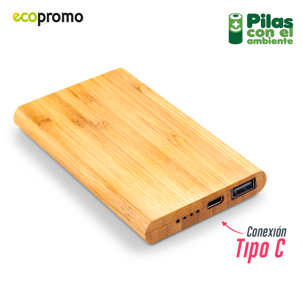 PILA RECARGABLE EN BAMBOO NIPAX 5000MAH II 2