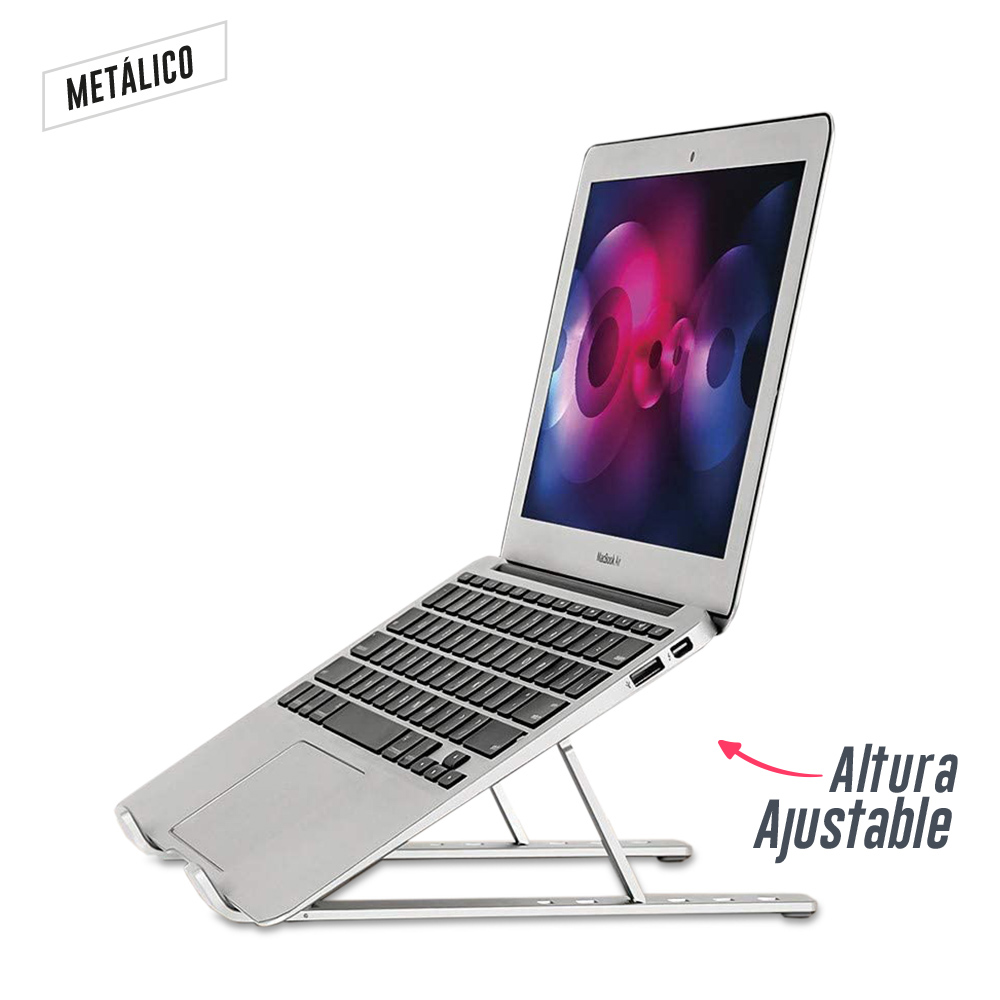 SOPORTE METALICO PARA PORTATIL ALUMINIUM II 3