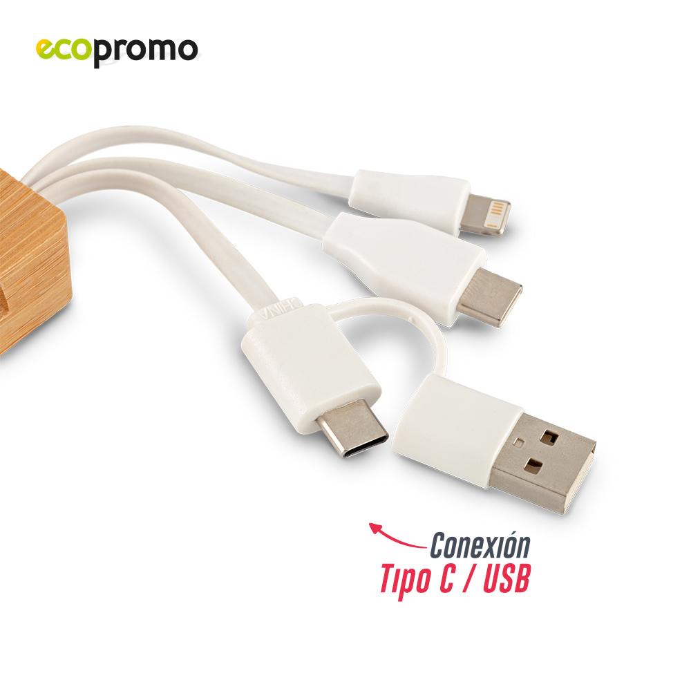 CABLE MULTICARGADOR 3-1 BAMBOO 4