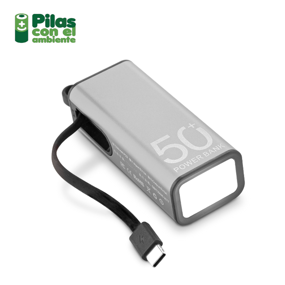 PILA RECARGABLE FLASHLIGHT 5000 MAH 2