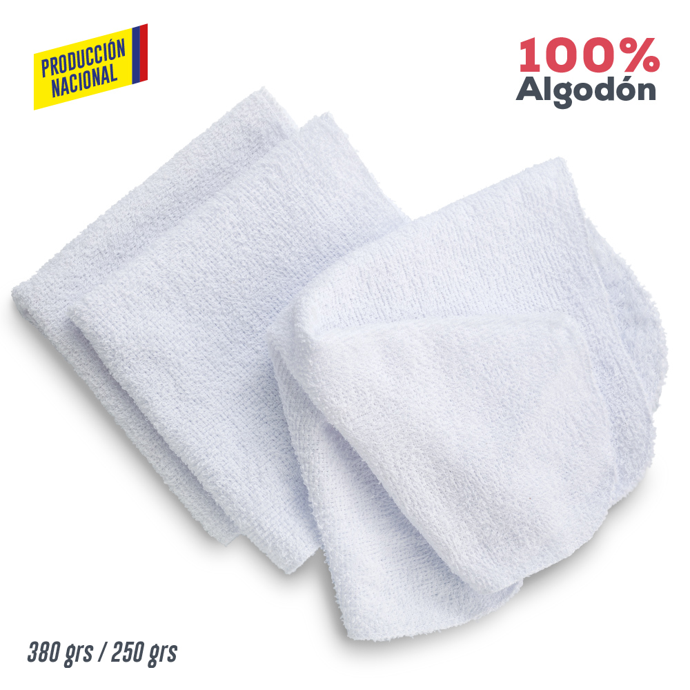 TOALLAS 100% ALGODON - PRODUCCION NACIONAL