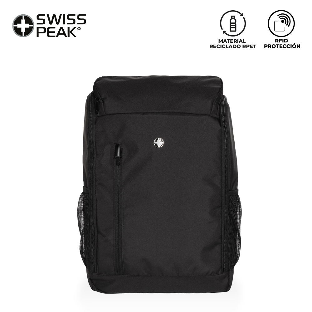 MORRAL BACKPACK SWISS PEAK BUZZ RPET 2